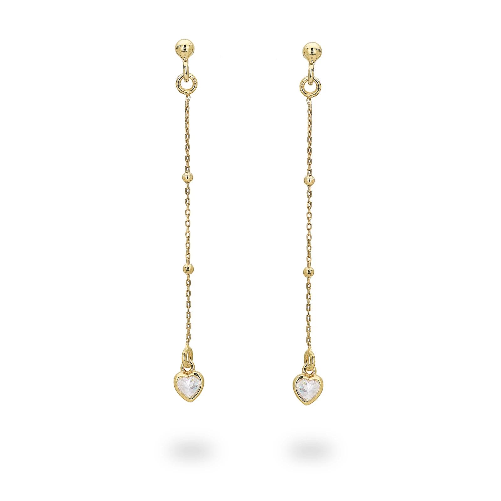 Orecchini in argento con Palline e Zircone