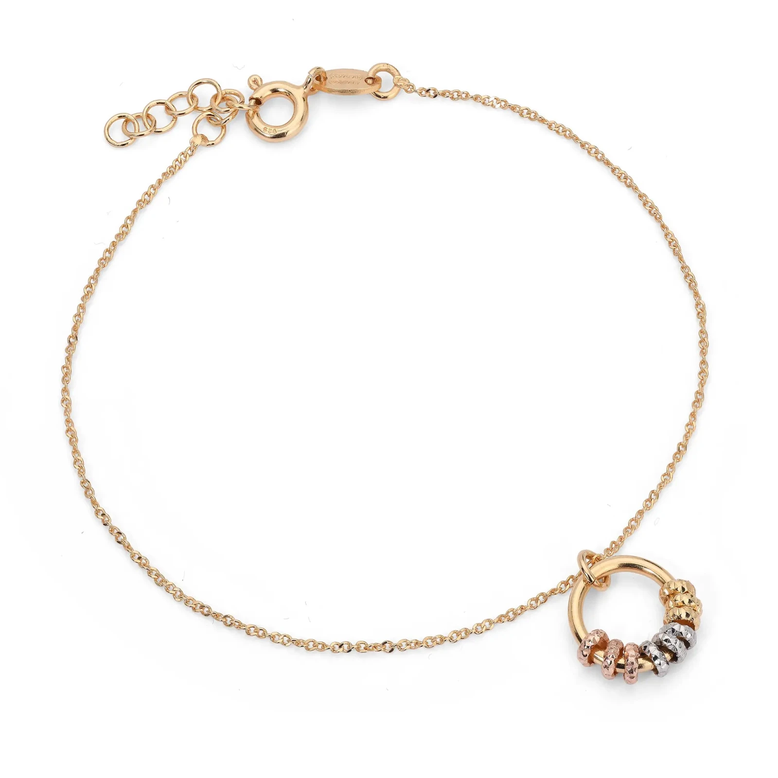 Bracciale in argento con Pendente ad Anello