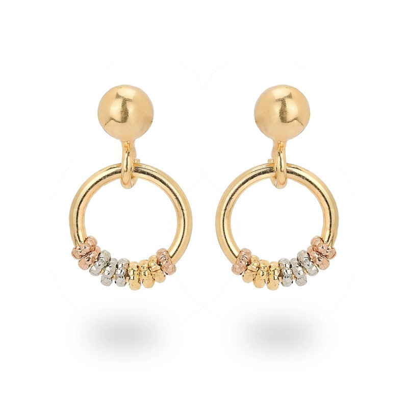 Orecchini in argento con Pendente ad Anello