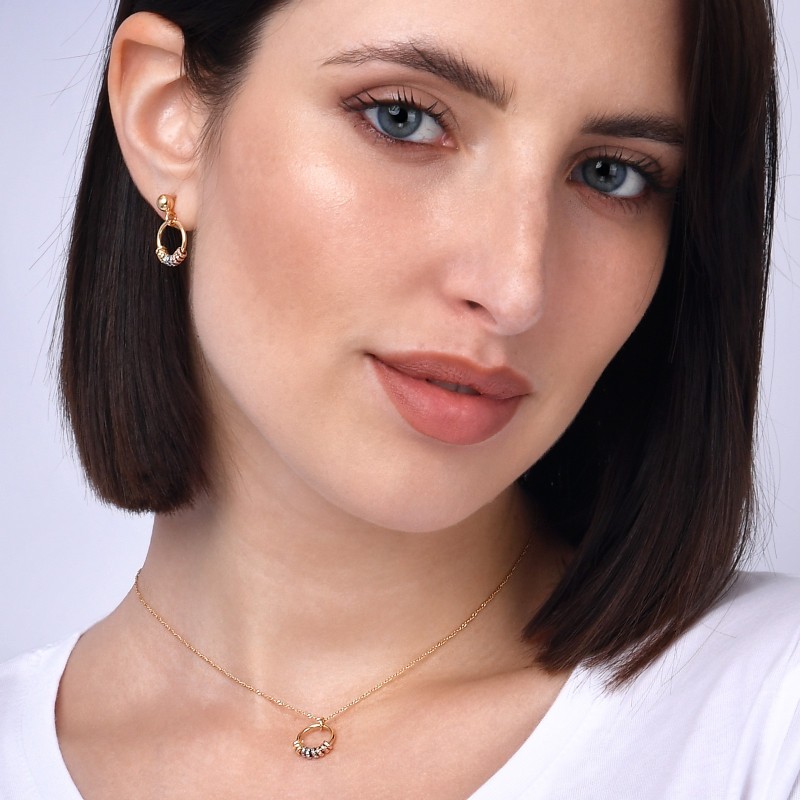 Orecchini in argento con Pendente ad Anello