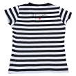 T-shirt 100% cotone organico a righe con ricamo Gamine