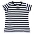 T-shirt 100% cotone organico a righe con ricamo Gamine