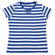 T-shirt 100% cotone organico a righe con ricamo Gamine