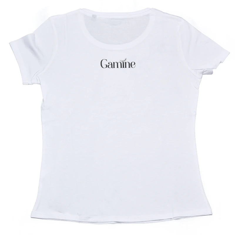 T-shirt 100% cotone organico con fiocco flock