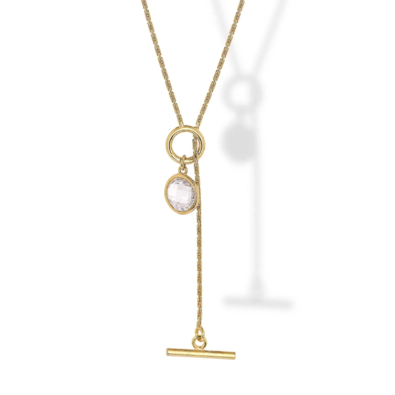 Collana in Argento con Pendente Zircone