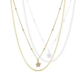 Collana in Argento a 2 file con Stella Zirconi