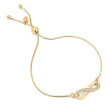 Bracciale in Argento Slide con Infinito e Zirconi
