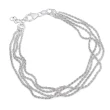 Bracciale in Argento a 4 Fili di Corda.