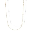Collana Lunga in Argento con Perle.