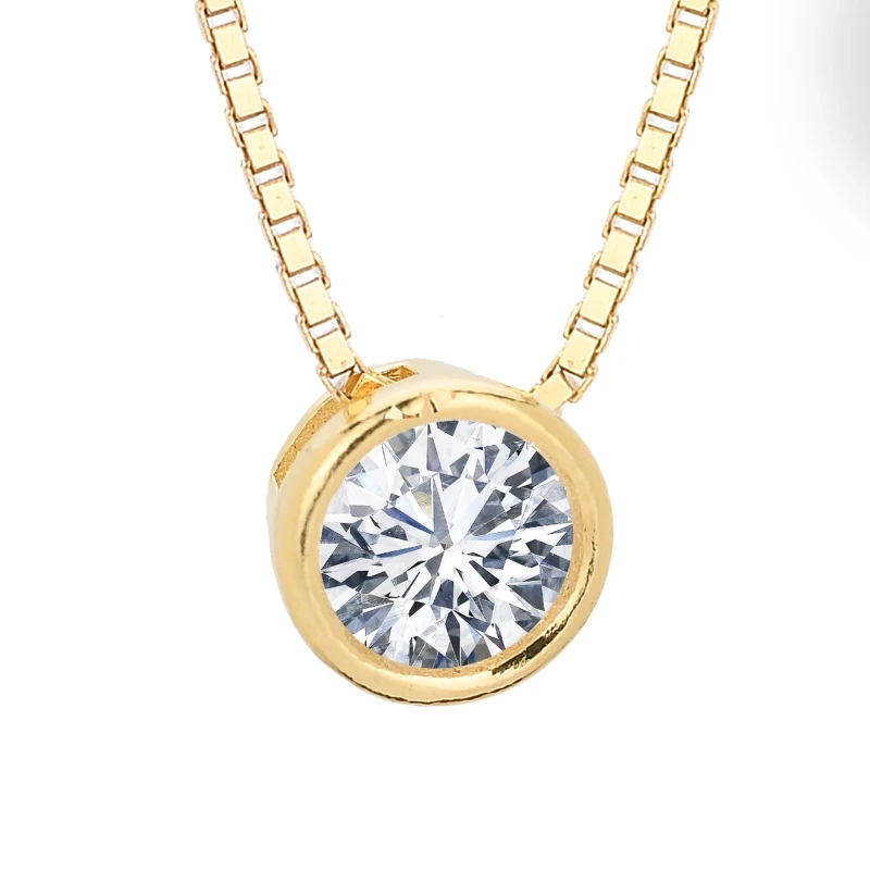 Collana in argento con Pendente con Zircone