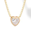 Collana in argento con Pendente Cuore Zircone