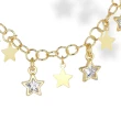 Collana in argento con Zirconi e elementi a Stella