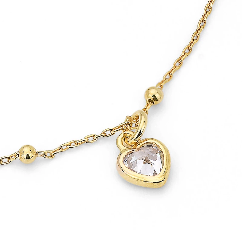 Bracciale in argento con Palline e Zircone