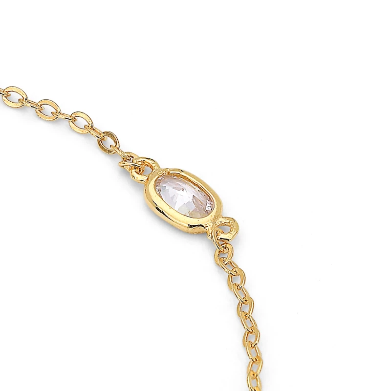 Bracciale in argento con Zirconi Ovali