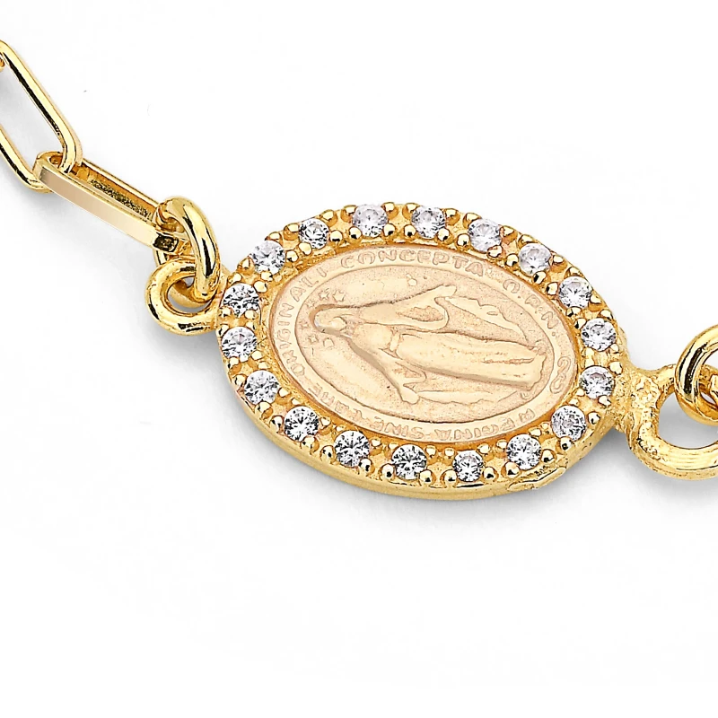 Bracciale in argento con Zirconi taglio Baguette