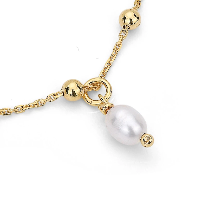 Bracciale in argento con Perle Bianche