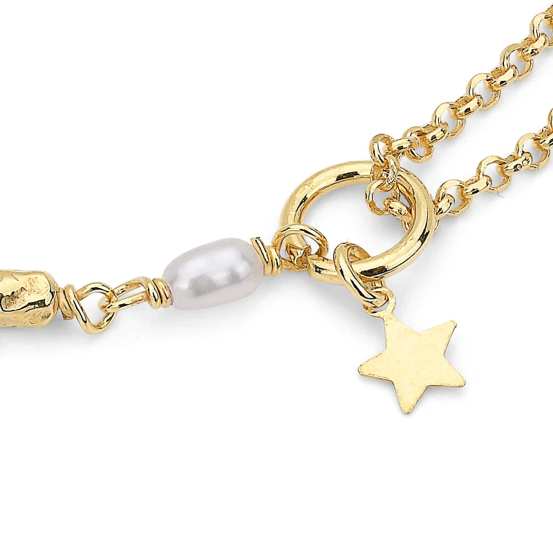 Bracciale in argento con Perle Bianche