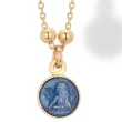 Collana Rosario In Argento con Angioletto smaltato