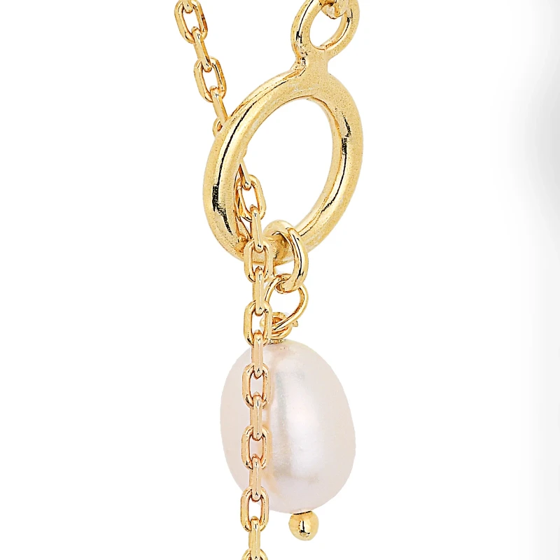 Collana in Argento con Perla Bianca