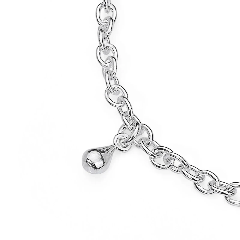 Bracciale in Argento con Charms Goccioline.