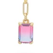 Orecchini in argento con Pendente Cristal Rosa Sfumato