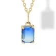 Collana in argento con Pendente Cristal Blu