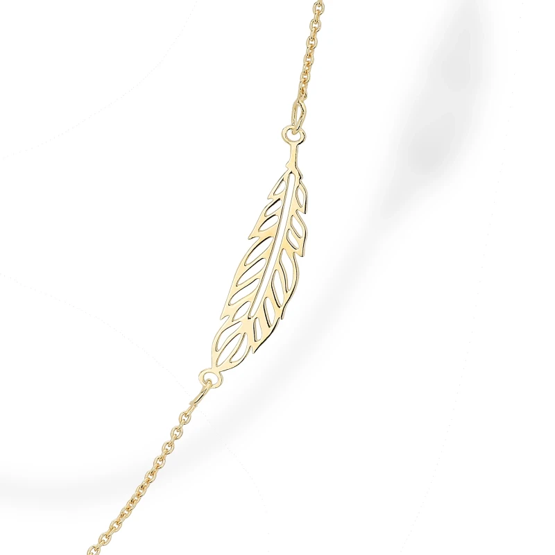 Collana in Argento con elementi Piume Traforate