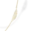 Collana in Argento con elementi Piume Traforate