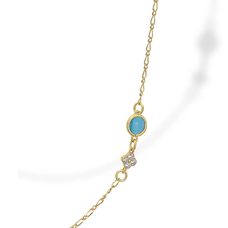 Collana Lunga in Argento con Occhi e Zirconi Crystal.